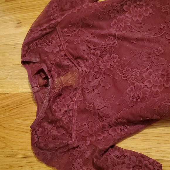 Weissman Balera Performance Half Sleeve Floral Lace Mini Dress MC - Picture 3 of 7